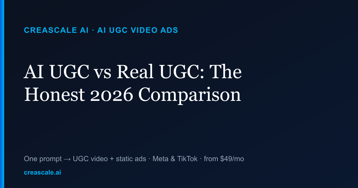 Ugc Raspail AI UGC vs Real UGC: Honest 2026 Comparison (Cost, Speed, Authenticity)
